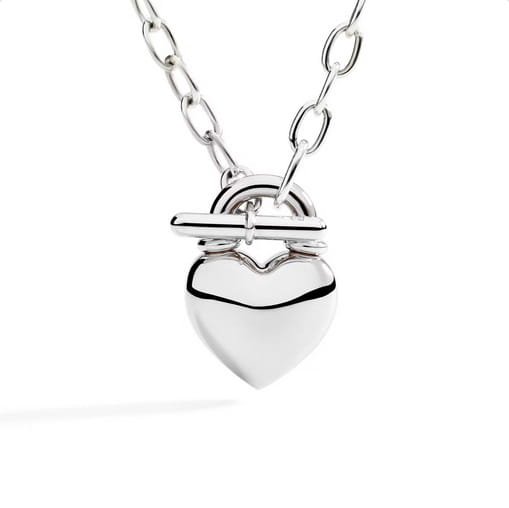 Collana Cuore Bold Argento