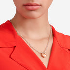 Collana Cuore Oro Rosa & Argento