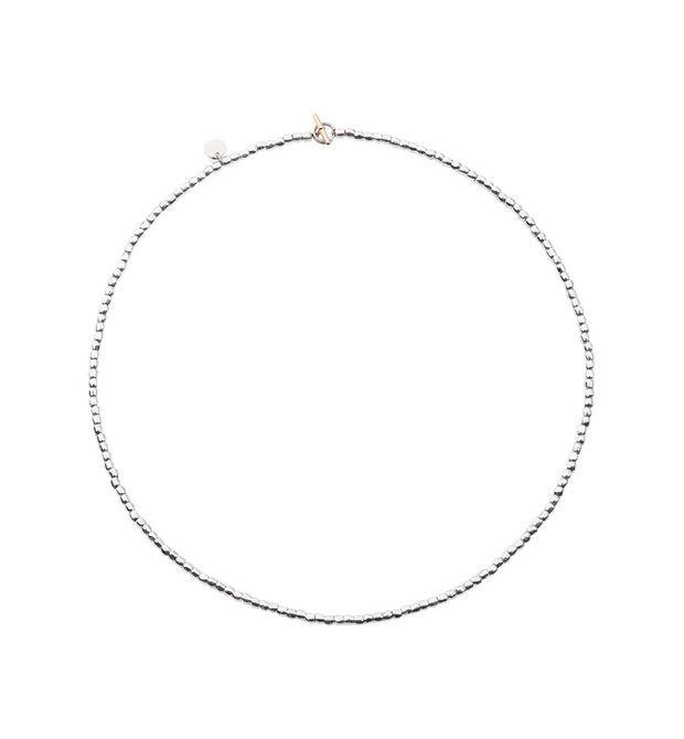 Collana Dodo Mini Granelli in Argento 42 CM