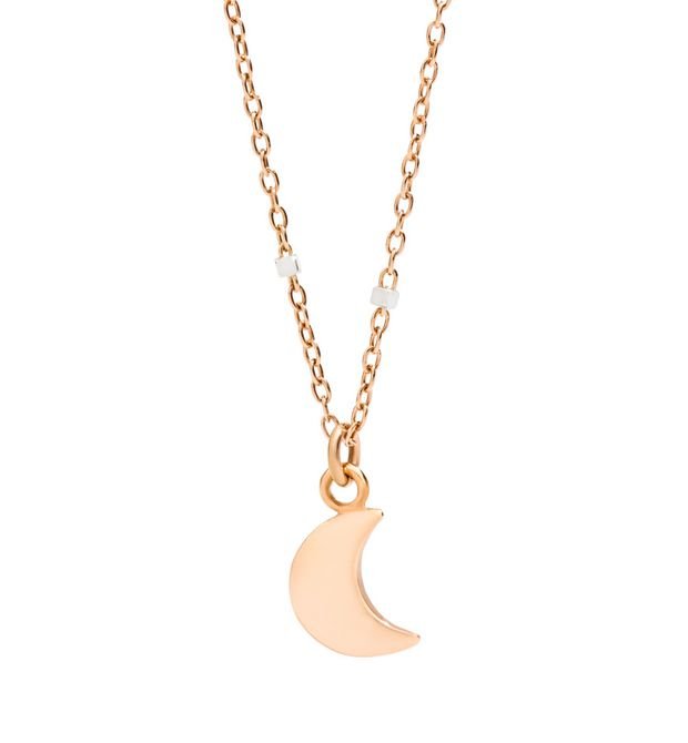 Collana Dodo Mini Luna in Oro Rosa