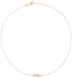 Collana Dodo Mini Nodo in Oro Rosa 40 CM