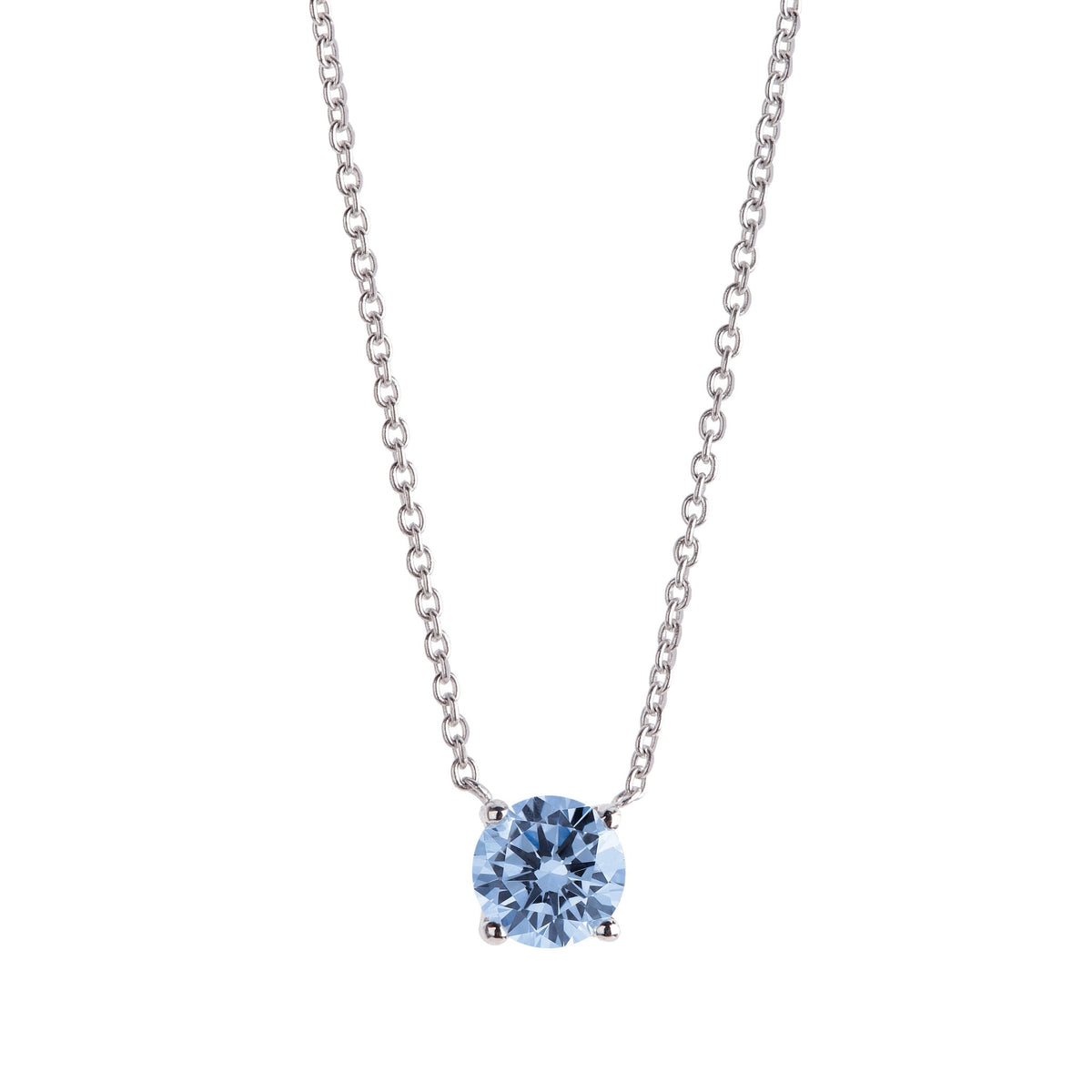 Collana Freelight in Oro Bianco e Diamante Blu