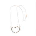 Collana Marco Gerbella con Cuore a Filo in Oro Rosa e Diamanti