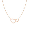 Collana Marco Gerbella Cuori Incrociati e Diamanti