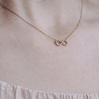 Collana Marco Gerbella Infinito a Filo con Diamanti