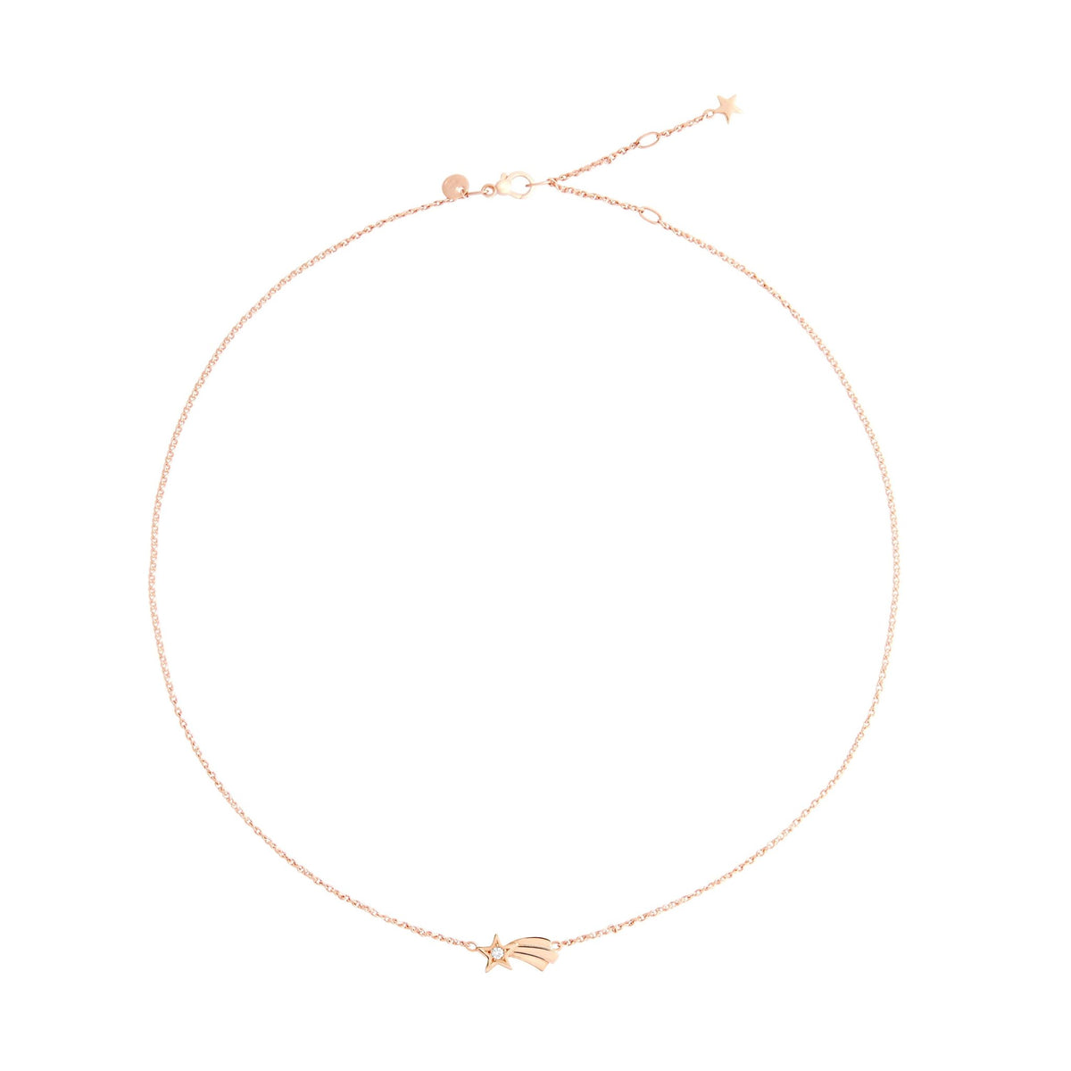 Collana Stella Cometa Oro Rosa & Diamante