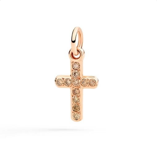 Croce Oro Rosa & Diamanti