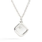 CIONDOLO SIGILLO ARGENTO & DIAMANTE BIANCO