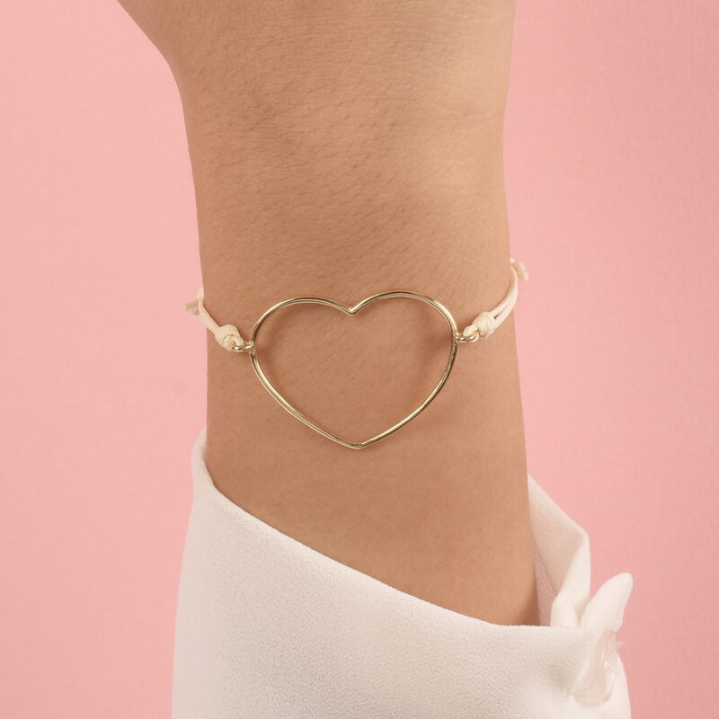 BRACCIALE MARCO GERBELLA CORDINO CON CUORE GRANDE