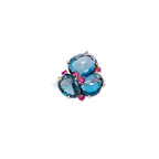 ANELLO POMELLATO BAHIA CON TOPAZIO E ZAFFIRI