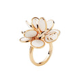 ANELLO CHANTECLER PAILLETTES IN ORO ROSA E SMALTO
