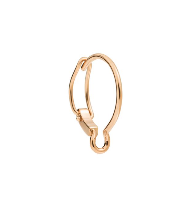 ORECCHINO DODO A CERCHIO PICCOLO IN ORO ROSA