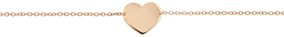 BRACCIALE MARCO GERBELLA CON CUORE A LASTRA IN ORO