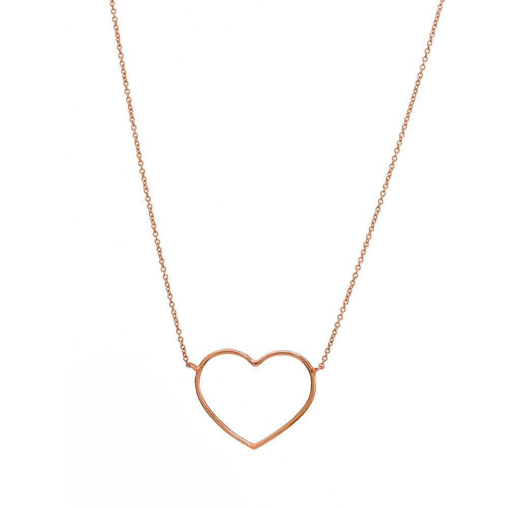 COLLANA MARCO GERBELLA CON CUORE MEDIO A FILO SOTT