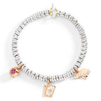 BRACCIALE RONDELLE ARGENTO 3XL
