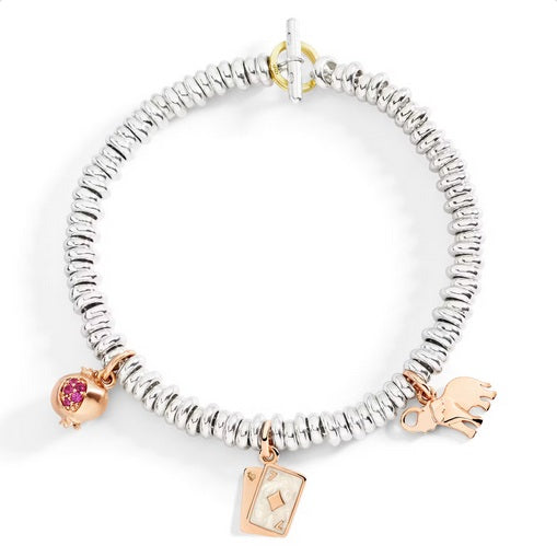 BRACCIALE RONDELLE ARGENTO 3XL