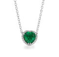 COLLANA FREELIGHT IN ORO BIANCO CUORE CON DIAMANTI