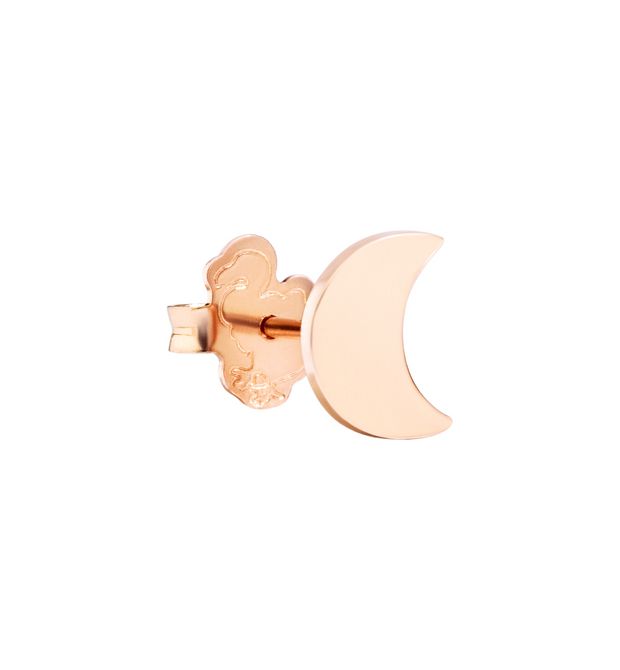 ORECCHINO DODO LUNA IN ORO ROSA