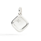 CIONDOLO SIGILLO ARGENTO & DIAMANTE BIANCO