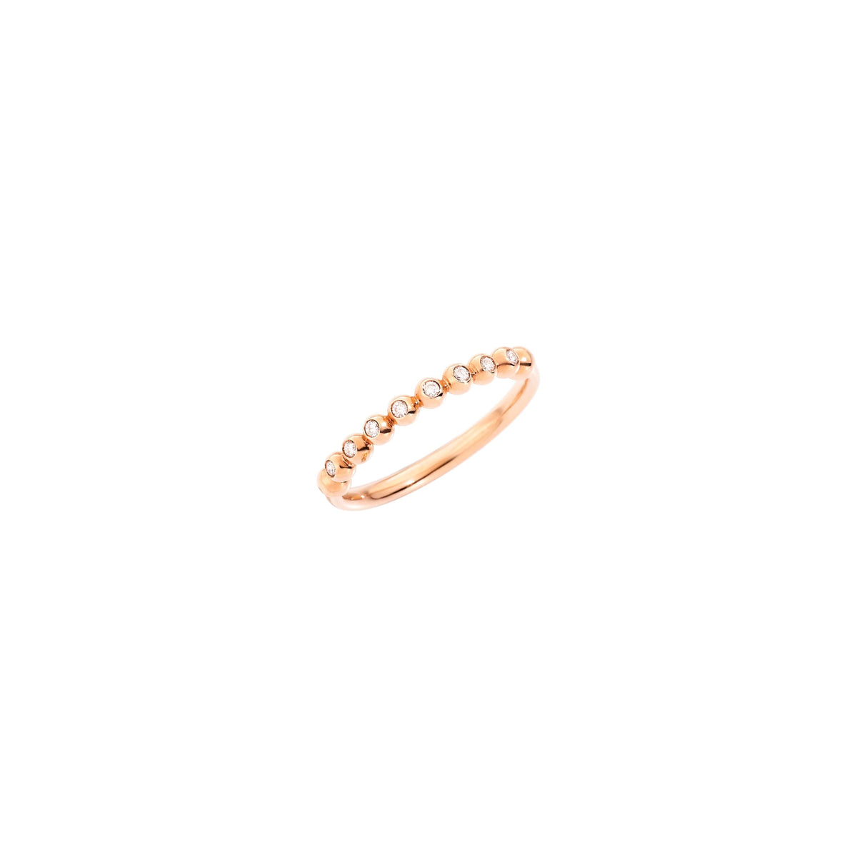 ANELLO DODO BOLLICINE PREZIOSO 8 DIAMANTI