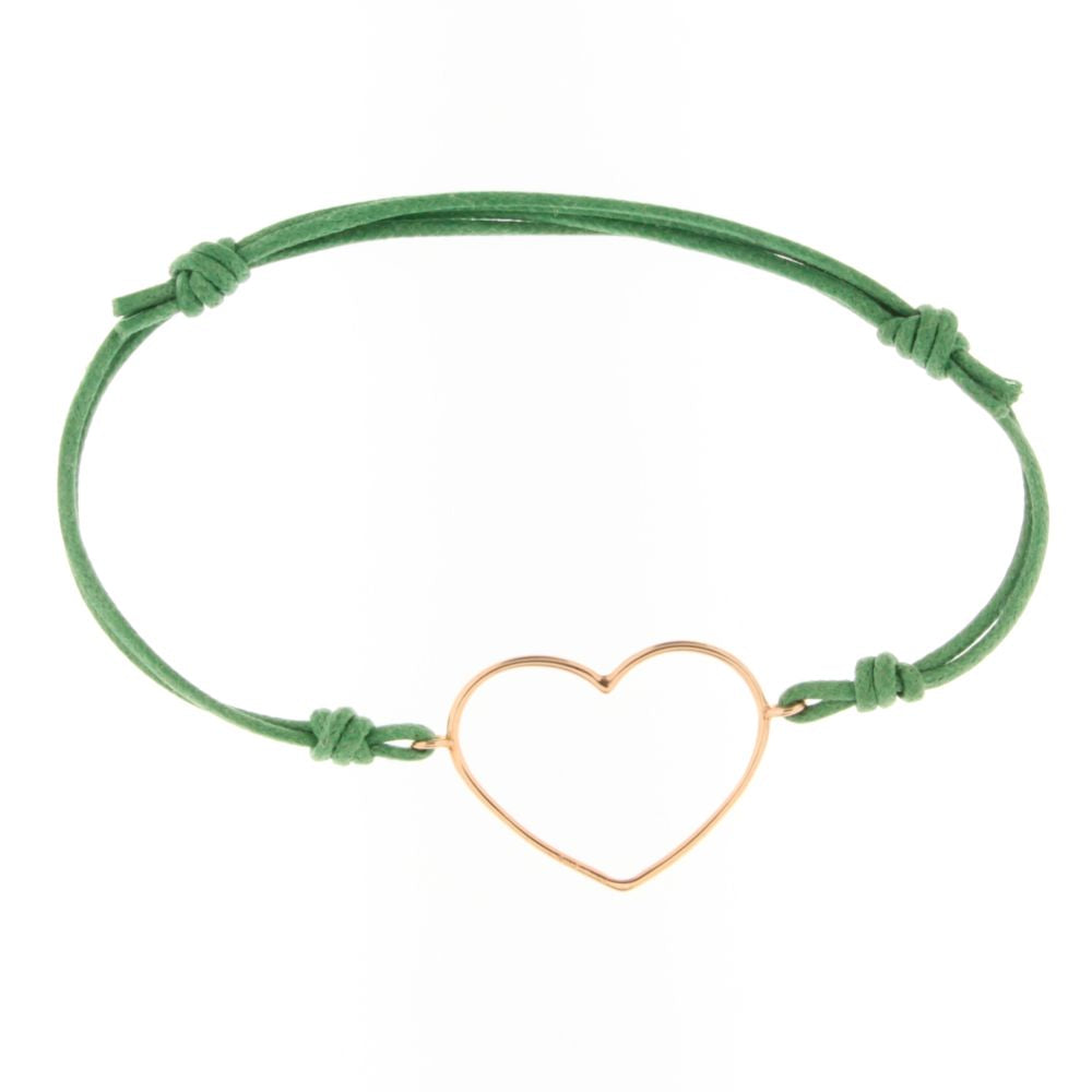 BRACCIALE MARCO GERBELLA CUORE A FILO IN ORO ROSA