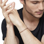 BRACCIALE GRANELLI ORO ROSA L