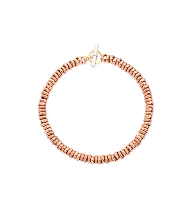 BRACCIALE RONDELLE ORO ROSA M