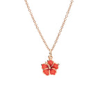 Fiore Ibisco Oro Rosa e Smalto