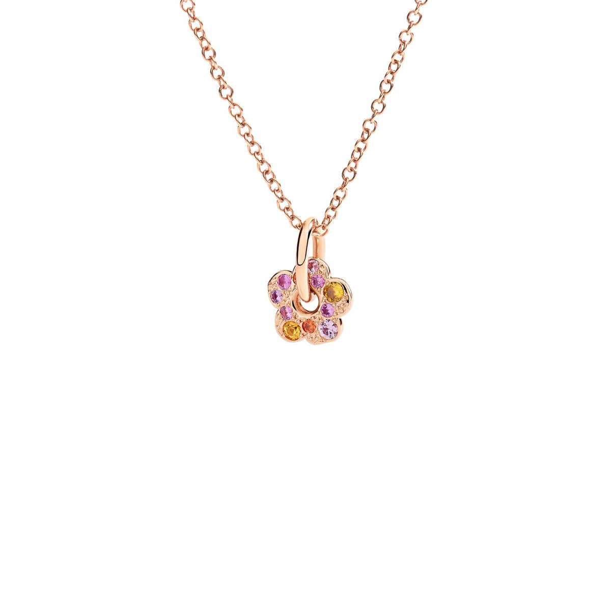 Fiore Oro Rosa e Zaffiri