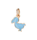Junior Dodo in Oro Rosa e Smalto Azzurro