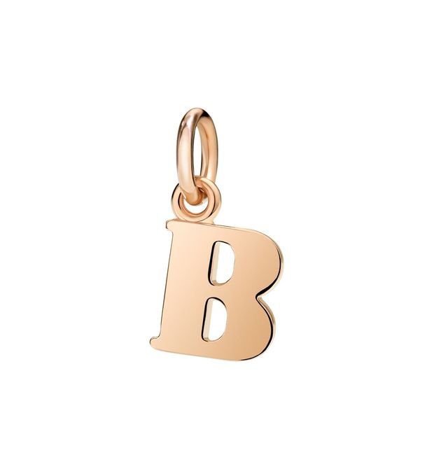 Lettera B Dodo Grande in Oro Rosa