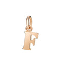 Lettera F Dodo Grande in Oro Rosa