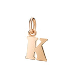 Lettera K Dodo Grande in Oro Rosa