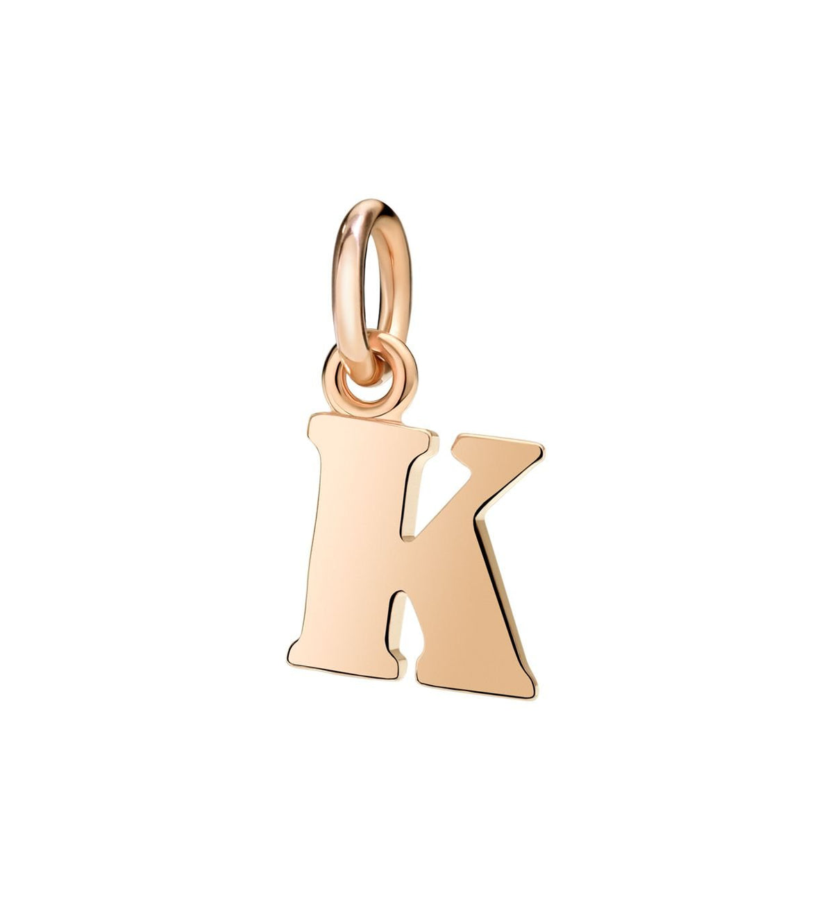 Lettera K Dodo Grande in Oro Rosa