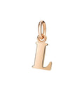 Lettera L Dodo Grande in Oro Rosa