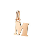 Lettera M Dodo Grande in Oro Rosa