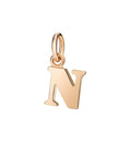 Lettera N Dodo Grande in Oro Rosa