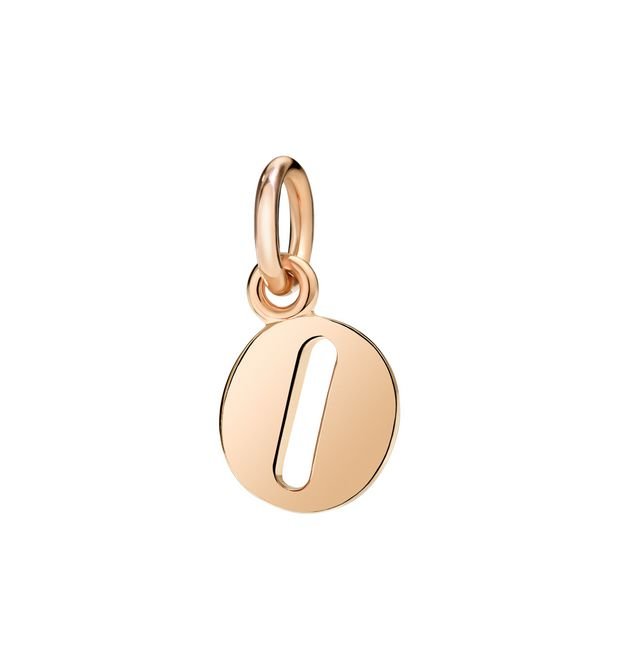 Lettera O Dodo in Oro Rosa