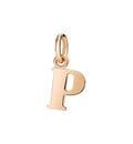 Lettera P Dodo Grande in Oro Rosa
