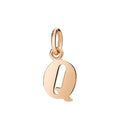 Lettera Q Dodo Grande in Oro Rosa