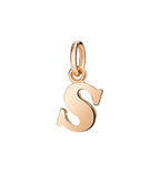 Lettera S Dodo Grande in Oro Rosa