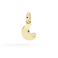 Luna in Oro Giallo e Diamante