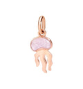 Medusa Dodo in Oro Rosa e Smalto Colorato