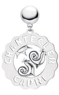 Monorecchino Chantecler Logo Grande Galli e Sole in Argento