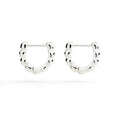 Orecchini Hoop Granelli Argento