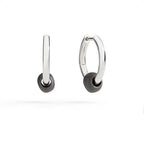 Orecchini Hoop Pepita Argento & Titanio