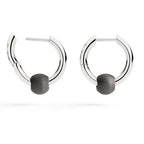 Orecchini Hoop Pepita Argento & Titanio