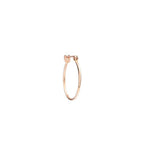 Orecchino Dodo a Cerchio Piccolo in Oro Rosa