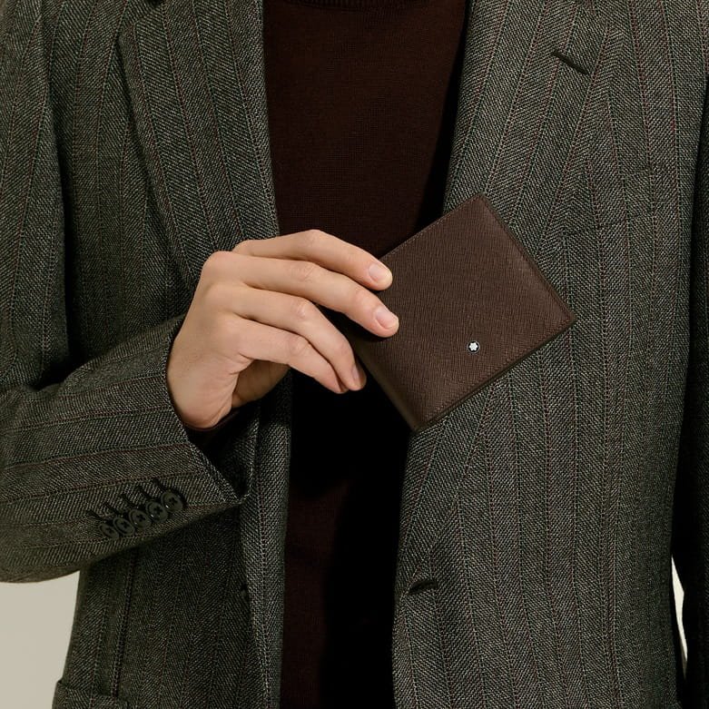 Portafoglio 8 Tasche in Pelle Sartorial