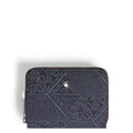 Portafoglio Mini con 2 Tasche con Cerniera in Denim 4810